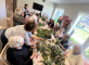 Art floral avec l'association VIVRE ENSEMBLE pour le deuxième jours de la SEMAINE BLEUE  Le Pavillon Charlotte Oyonnax